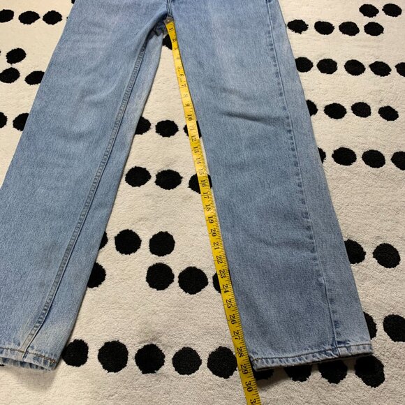 Vintage Y2K 90s Levi's 516 Slim Fit Faded Light Wash Denim Straight Leg Jeans - Picture 13 of 13
